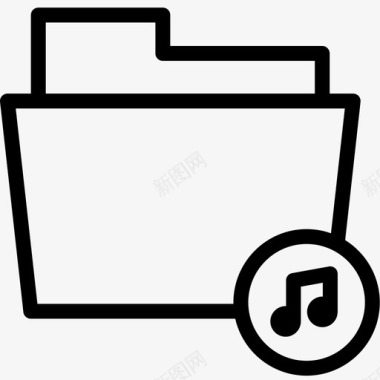 文件夹音乐计算机文件夹桌面图标图标