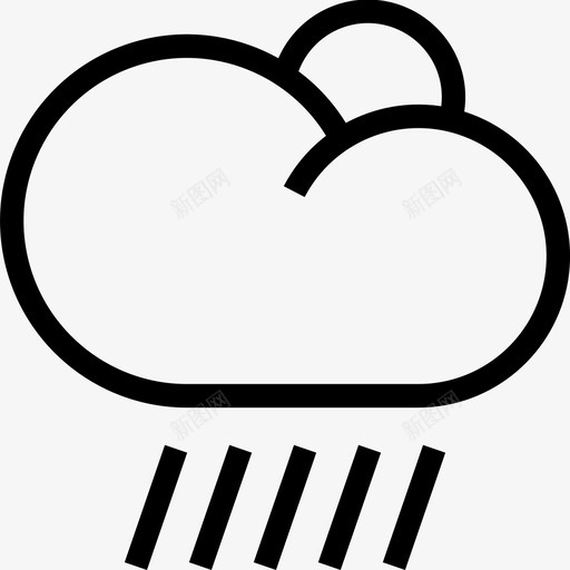 天气大气云图标svg_新图网 https://ixintu.com 云 大气 天气 天气状况 天气预报 雨