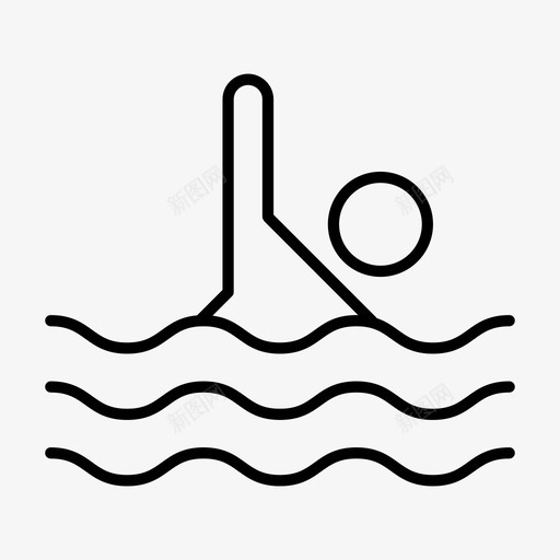 游泳跳水运动员图标svg_新图网 https://ixintu.com 游泳 游泳池 游泳运动员 跳水 运动员