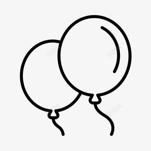 气球庆祝装饰图标svg_新图网 https://ixintu.com 庆祝 惊喜派对 新年前夜 气球 派对 装饰