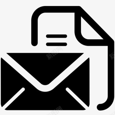 电子邮件信件时事通讯图标图标