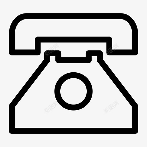 电话联系我们座机图标svg_新图网 https://ixintu.com 复古电话 座机 电话 联系我们
