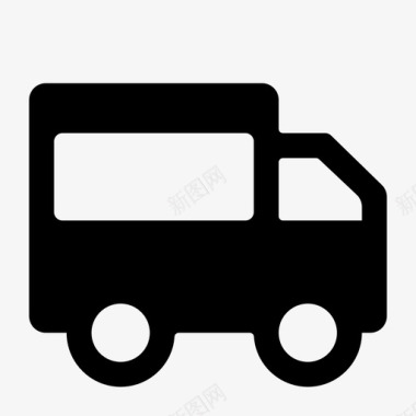 货车汽车送货卡车图标图标