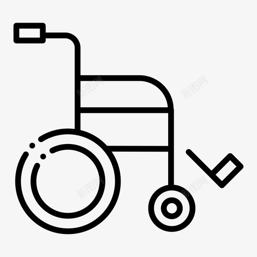 轮椅健康医院图标svg_新图网 https://ixintu.com 健康 医疗 医院 理疗 轮椅