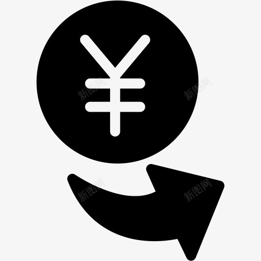 日元现金金融图标svg_新图网 https://ixintu.com 付款 投资 日元 现金 货币 货币字形 金融