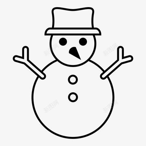 雪人孩子玩耍图标svg_新图网 https://ixintu.com 冬天 孩子 滑雪场 玩耍 雪人