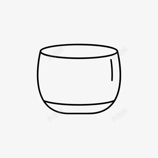 茶杯咖啡玻璃杯图标svg_新图网 https://ixintu.com 咖啡 清酒 玻璃杯 茶杯 食品饮料
