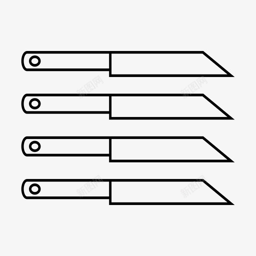 刀匕首厨房图标svg_新图网 https://ixintu.com 刀 剃刀 匕首 厨房