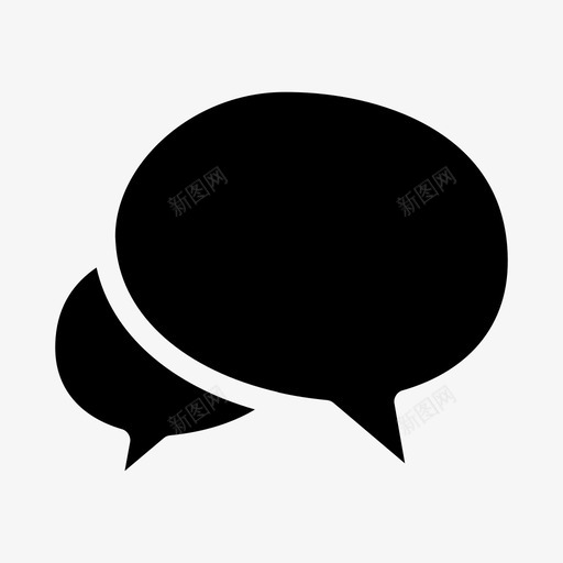 语音气泡聊天评论图标svg_新图网 https://ixintu.com 消息 聊天 评论 语音气泡 语音气球