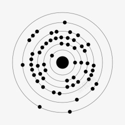 碱056钡钡碱原子图标高清图片
