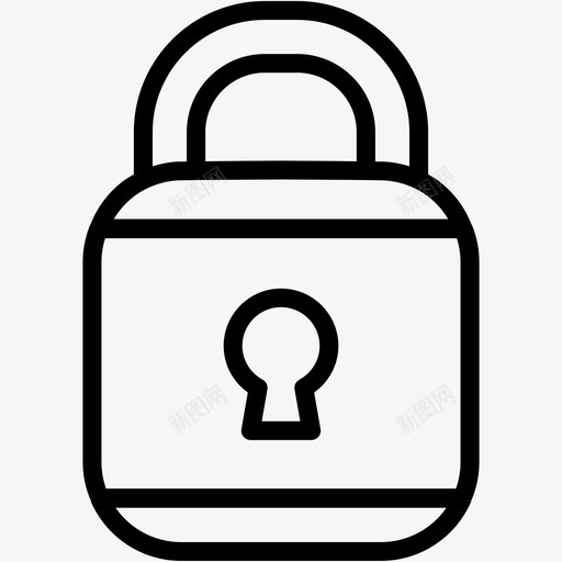 锁定关闭隐私图标svg_新图网 https://ixintu.com 关闭 办公室4 安全 锁定 隐私
