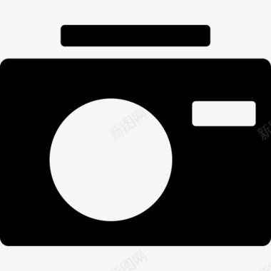 黑色相机技术艺术工作室图标图标