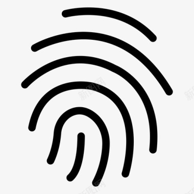 指纹手指扫描仪图标图标