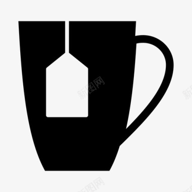 热茶饮料放松图标图标