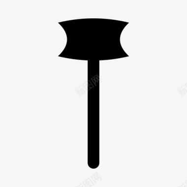 斧头工具木头图标图标