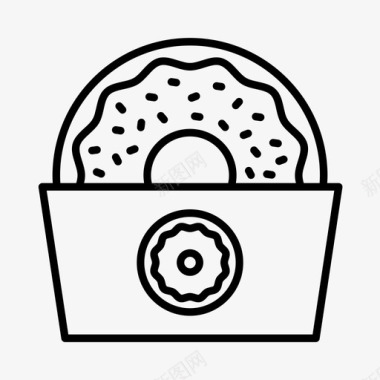 甜甜圈游乐园嘉年华图标图标