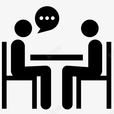 会议商务会议商务谈话图标图标