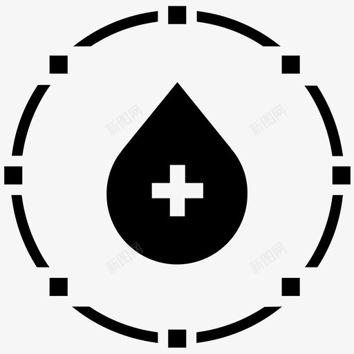 献血滴血医疗图标svg_新图网 https://ixintu.com 医疗 医院 概念 滴血 献血
