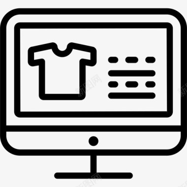 网上购物电子商务平板电脑图标图标
