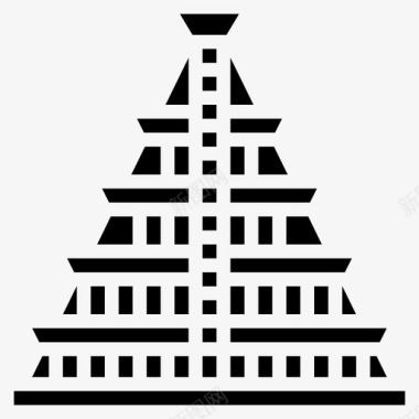 金字塔建筑陵墓图标图标