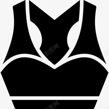 运动胸罩服装内衣图标图标