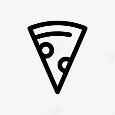 披萨片食品意大利图标图标
