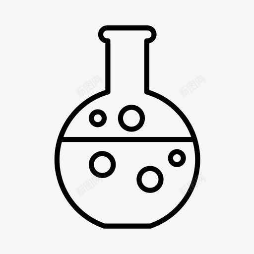 化学实验实验室图标svg_新图网 https://ixintu.com 化学 圆底烧瓶 实验 实验室 研究 科学