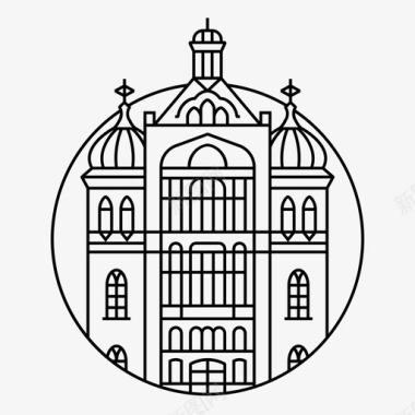 麦德林教堂哥伦比亚图标图标