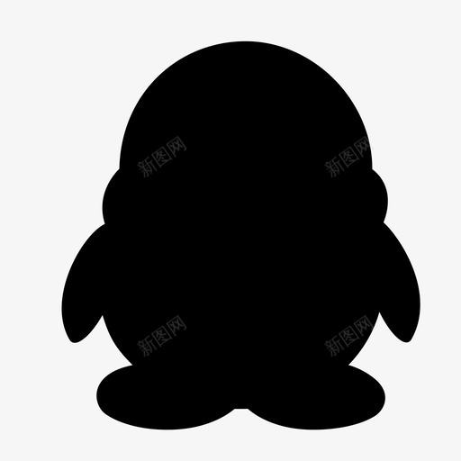 实心QQsvg_新图网 https://ixintu.com 实心QQ