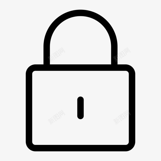 锁钥匙挂锁图标svg_新图网 https://ixintu.com 保护 安全 挂锁 普通 钥匙 锁