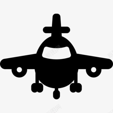 飞机运输在机场图标图标