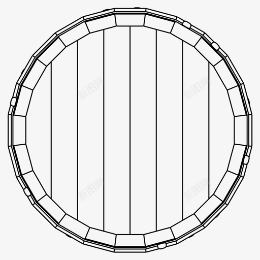 木桶啤酒威士忌图标svg_新图网 https://ixintu.com 啤酒 威士忌 木桶 葡萄酒 酒厂