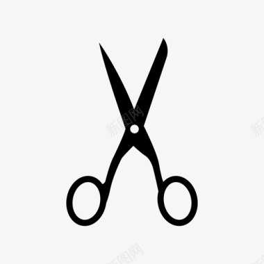 剪刀头发工具图标图标