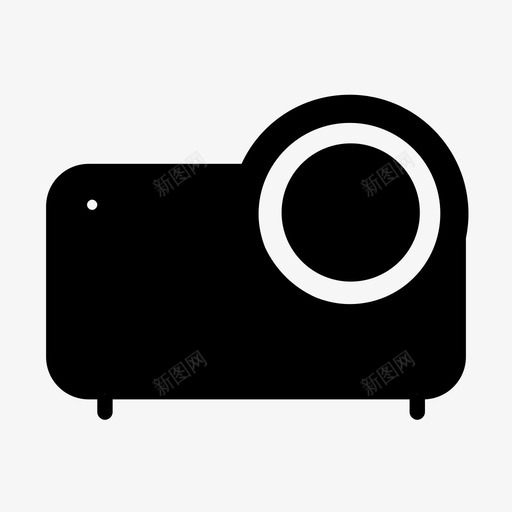 投影仪照相机视频图标svg_新图网 https://ixintu.com 投影仪 照相机 视频