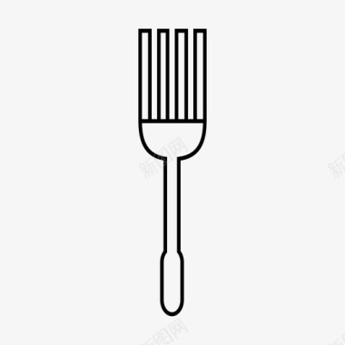 叉子餐具银器图标图标