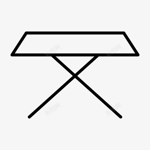 桌子折叠桌家具图标svg_新图网 https://ixintu.com 家具 折叠桌 木桌子 桌子