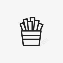 咸味零食薯条食物土豆图标高清图片