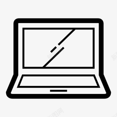笔记本电脑电脑网店图标图标