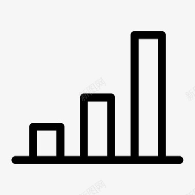 条形图业务模型图表图标图标