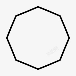 装饰性形状八角形几何学装饰性图标高清图片