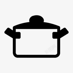 待煮盘装食物图标锅煮食物图标高清图片