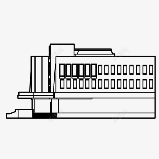 城市中心建筑城市图标svg_新图网 https://ixintu.com 城市 城市中心 市政厅 建筑 社会中心 简易建筑 购物中心