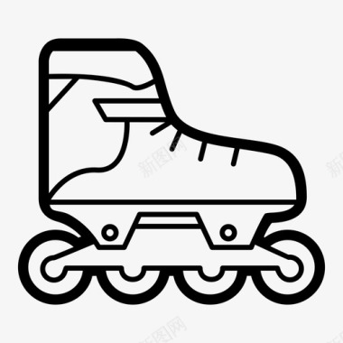 溜冰溜冰鞋运动图标图标
