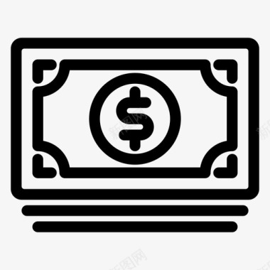 金钱商业支付图标图标