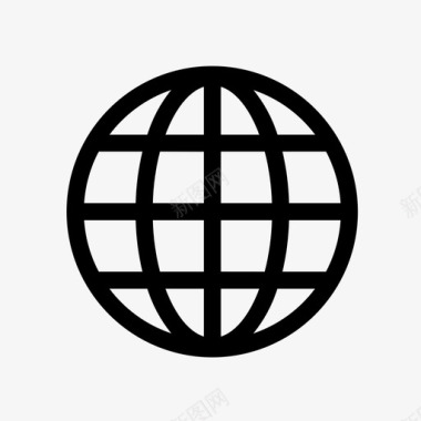网络地球互联网世界图标图标