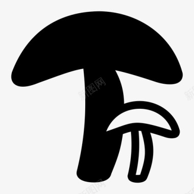 蘑菇木耳蔬菜图标图标