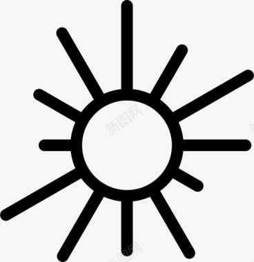 太阳能量光图标图标