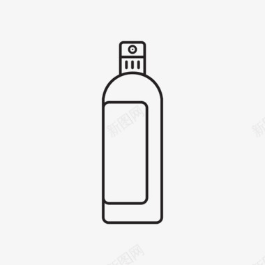 喷雾瓶美容清洁剂图标图标