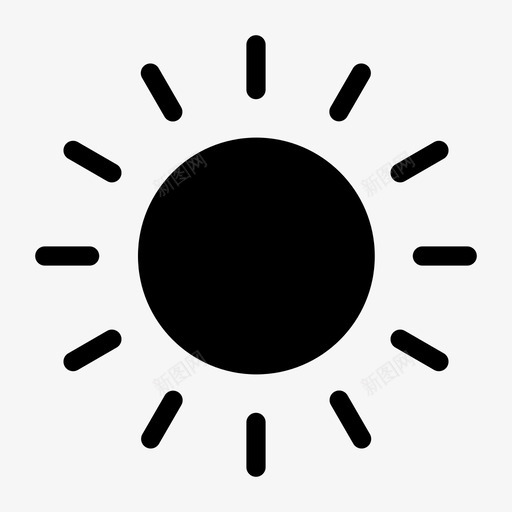 阳光明亮白天图标svg_新图网 https://ixintu.com 基本充满 天气 明亮 温暖 白天 阳光 阳光充足