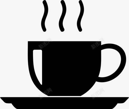 茶杯茶歇咖啡杯图标svg_新图网 https://ixintu.com 咖啡杯 茶杯 茶歇 马克杯